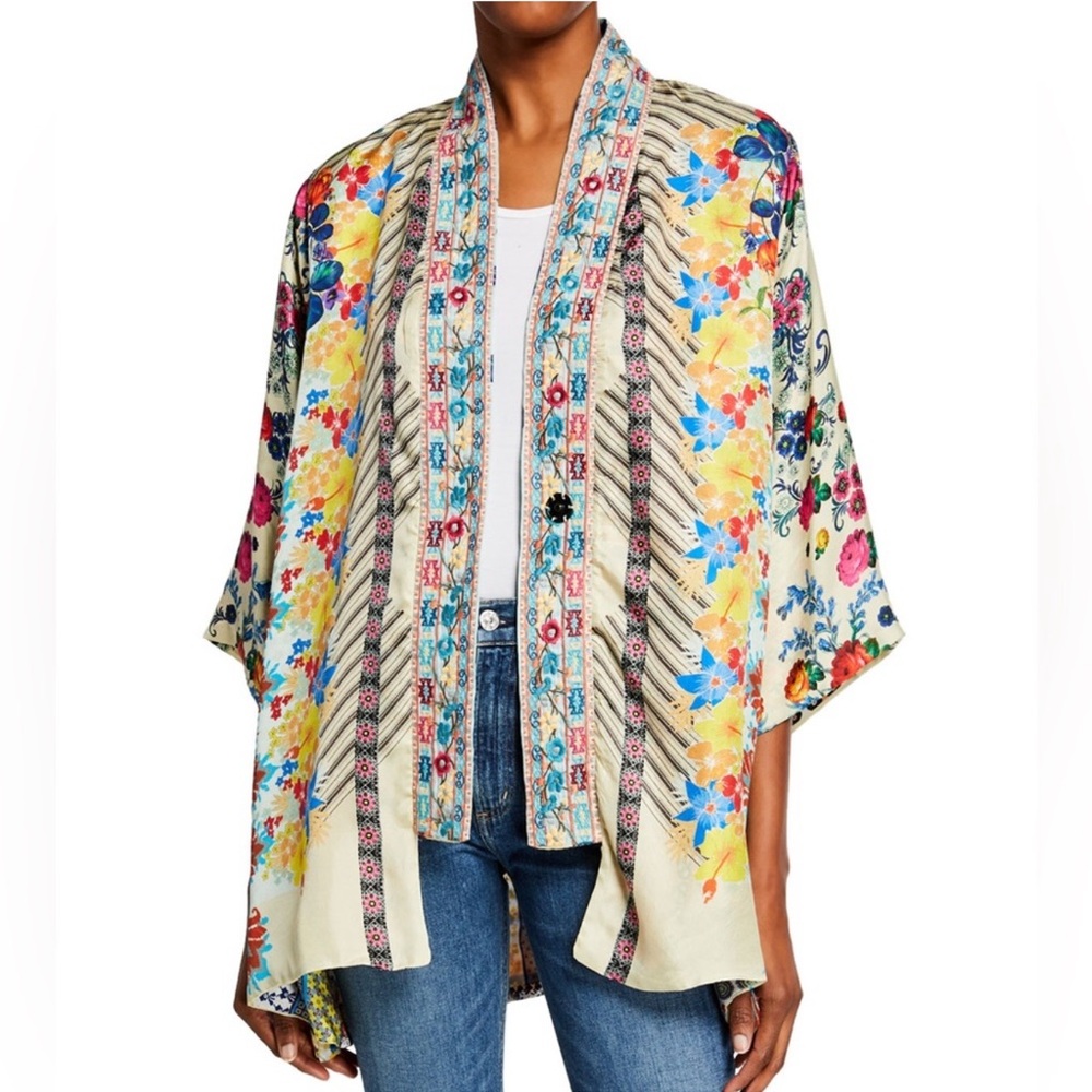 Johnny Was Silk Kimono.